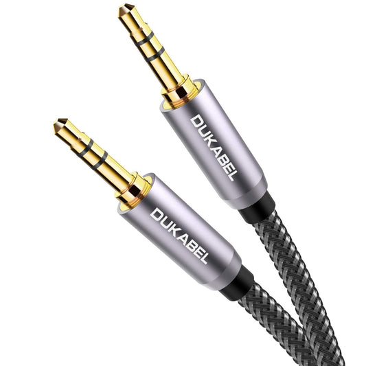 Top Series 3.5Mm AUX Cable Lossless Audio Gold-Plated Auxiliary Audio Cable Nylon Braided Male to Male Stereo Audio Cord Car Headphones Phones Speakers Home Stereos (4 Feet (1.2 Meters))